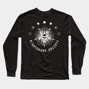 Nightshade Society Logo, Wednesday series Netflix Long Sleeve T-Shirt